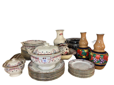 Collection of Masons Mandalay, part tea wares, metalwares, toby jugs, etc. thumbnail