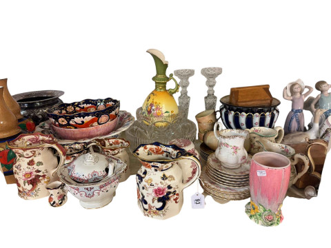 Collection of Masons Mandalay, part tea wares, metalwares, toby jugs, etc. thumbnail