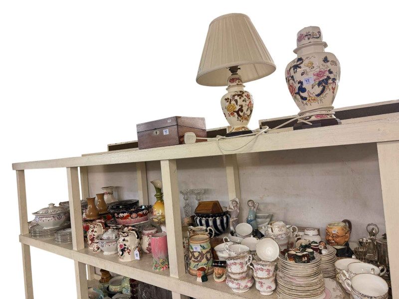 Collection of Masons Mandalay, part tea wares, metalwares, toby jugs, etc.