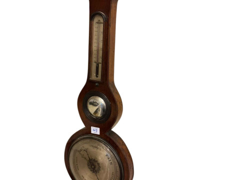 Collection of metalwares including cased cutlery, toast racks, photograph frames, car badge, glass, barometer etc. thumbnail
