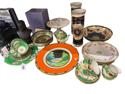 Limoges leadless glaze, Aynsley Butterfly lustre bowl, Wedgwood Eisenhower...