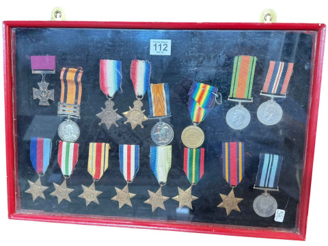 Collection of medals including Queen Victoria South Africa '34797 Pte...