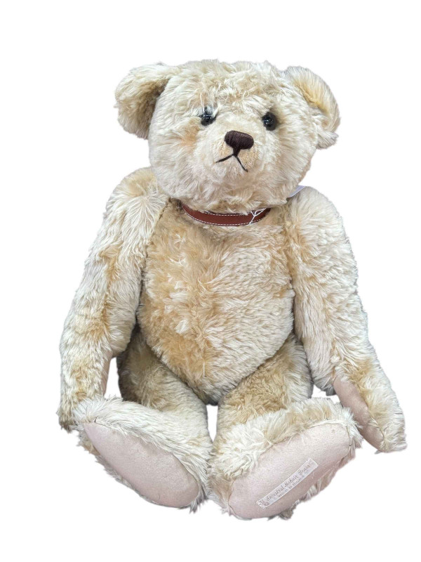 Ancestral mohair teddy bear, revived by Elizabeth, approximately 72cm high.