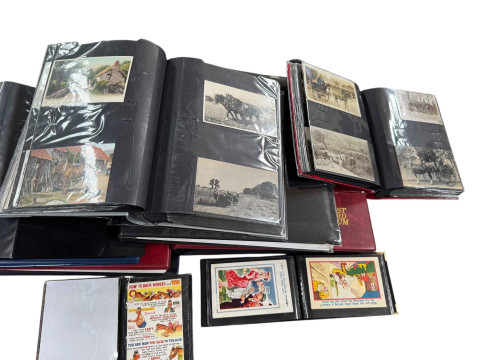 A good collection of horse racing postcards including comic, artist signed,...
