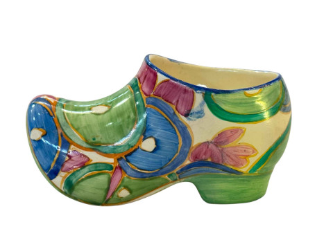 Clarice Cliff Blue Chintz pattern large sabot, 14cm across.