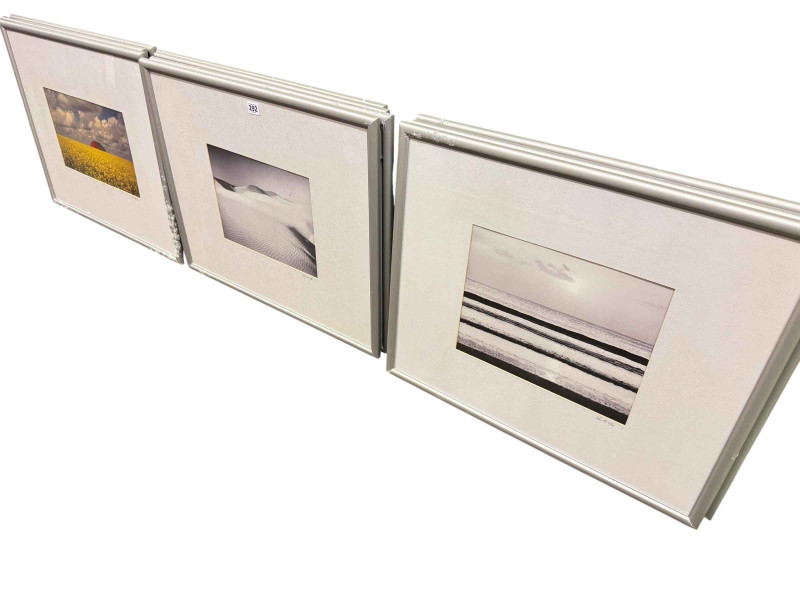 Helmut Schuettke, set of ten framed limited edition prints, 54cm by 64cm including frames.