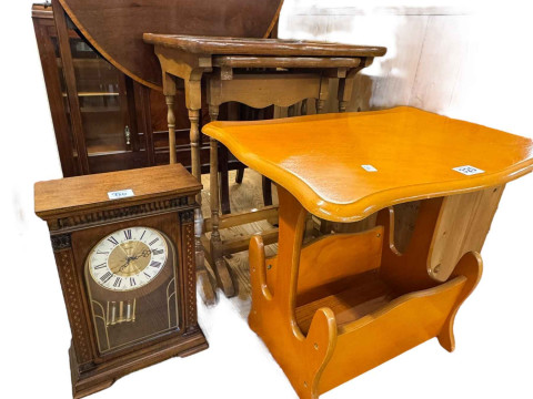 Edwardian mahogany and satinwood banded Sutherland table with frieze drawer,...