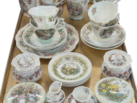 Four Brambly Hedge Seasons cups and saucers, two sets of four seasons...
