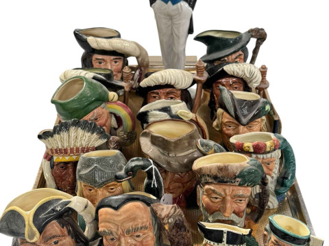 Coalport Prince William figure and collection of Small Royal Doulton character...