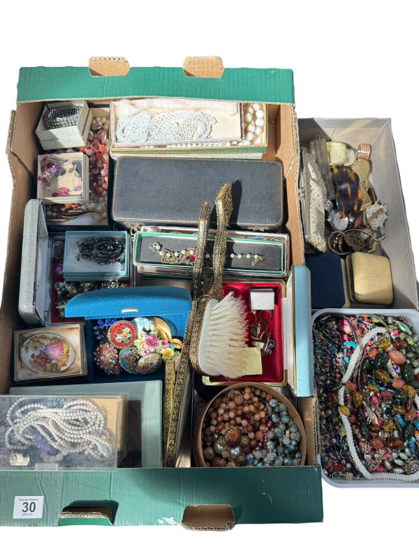 Collection of costume jewellery, etc.