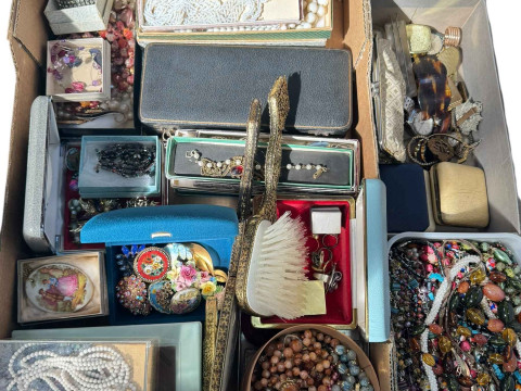 Collection of costume jewellery, etc.