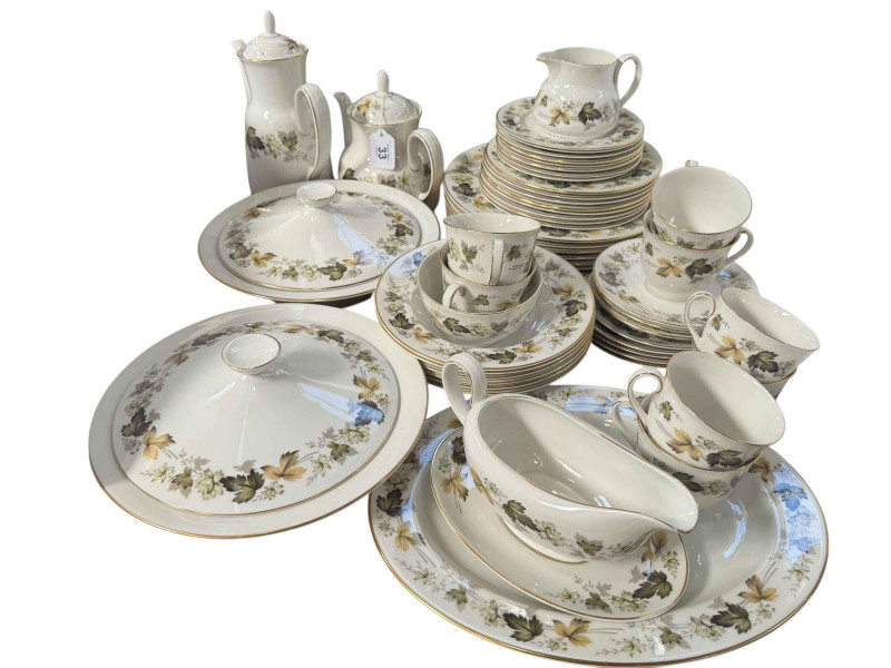 Collection of Royal Doulton Larchmont including teapots, tureens, etc, approximately 52 pieces.