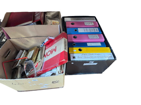 Large collection of Matchbox labels, boxes, etc, mainly European. thumbnail