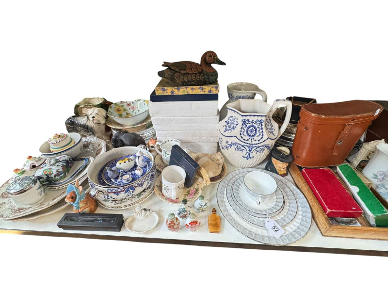 Collection of decorative pottery, figurines, collectors plates, etc.