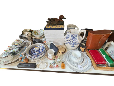 Collection of decorative pottery, figurines, collectors plates, etc. thumbnail