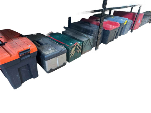 Large collection of tools, tool boxes, chests, cabinet, etc.