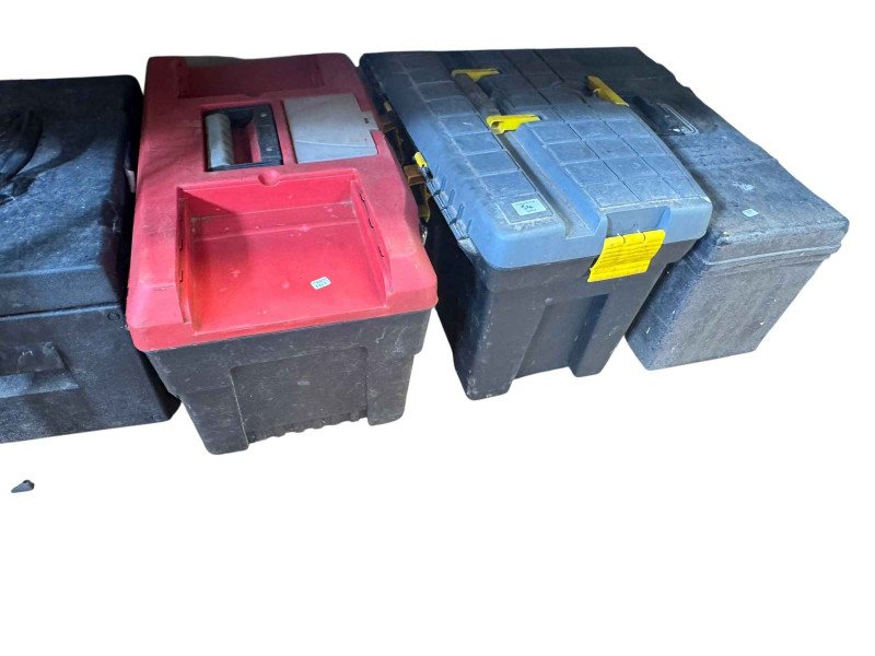 Large collection of tools, tool boxes, chests, cabinet, etc.