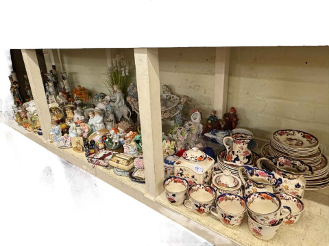 Collection of Masons Mandalay, Continental comport, cameo, conch shells,...