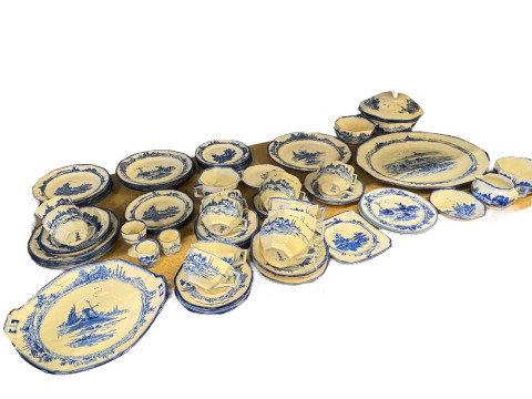 Collection of Royal Doulton Norfolk including meat plate, tureen, etc.