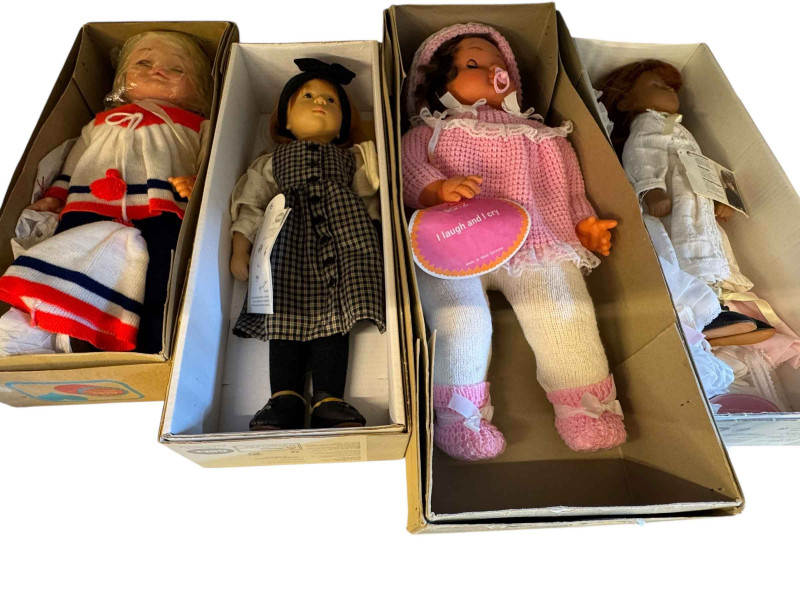 Eight various boxed Gotz dolls.