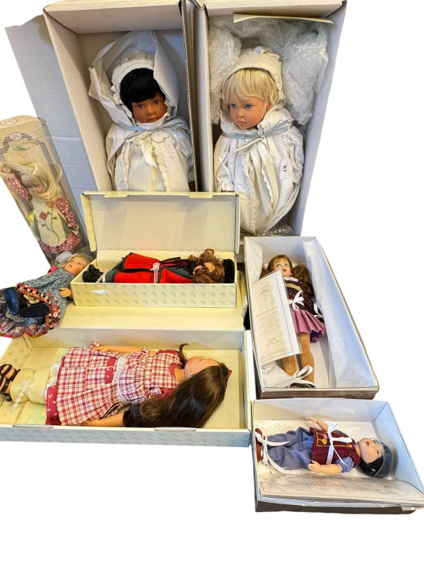 Eight Kish & Company dolls.
