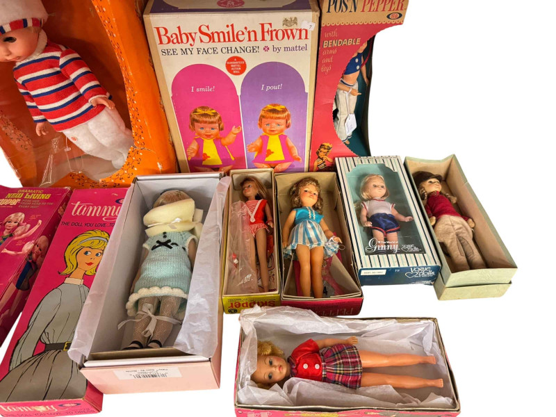 Collection of 20th Century boxed dolls including Tammy, Palitoy, The Last Mimzy, etc.