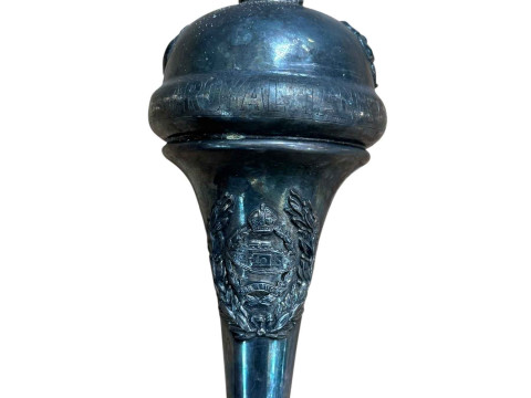 Commemorative military tank regiment presentation marching baton. thumbnail