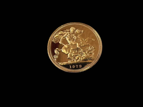 Royal Mint 1979 gold sovereign.