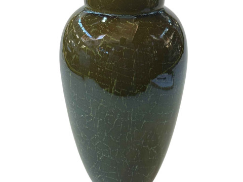 Linthorpe Pottery vase, number 876, impressed Henry Tooth, 24cm high.