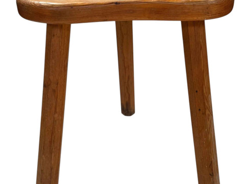 Derek 'Lizardman' Slater three legged pine milking stool.