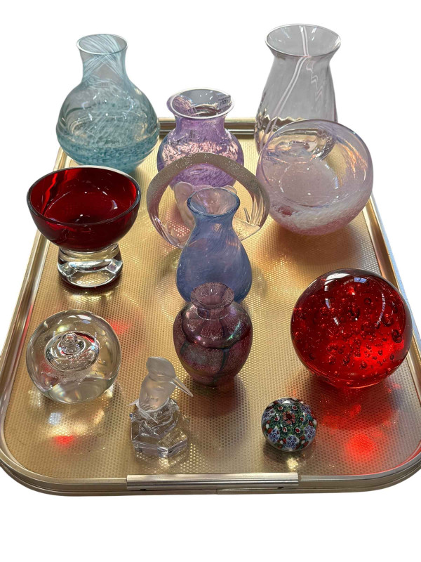 Collection of Studio Glass including Caithness, Dartington, Nachtmann, Kingfisher, etc.