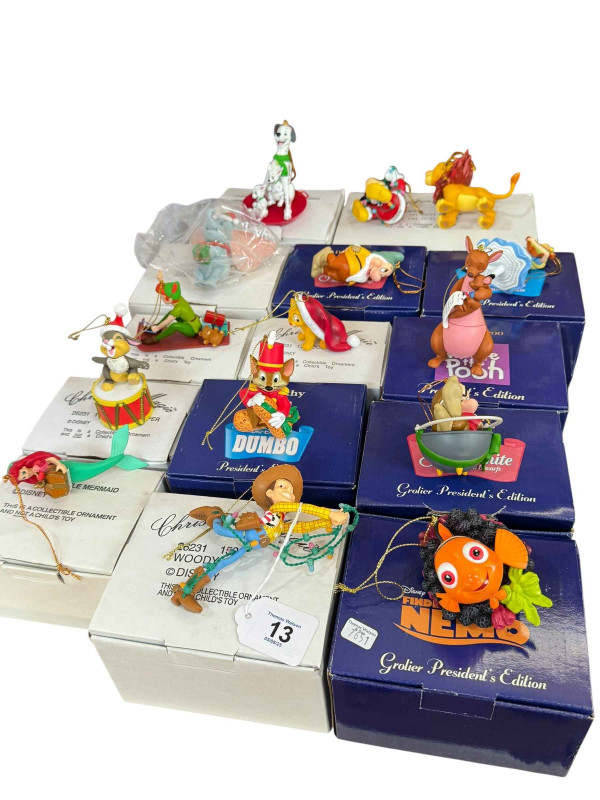 Collection of Disney characters, boxed.