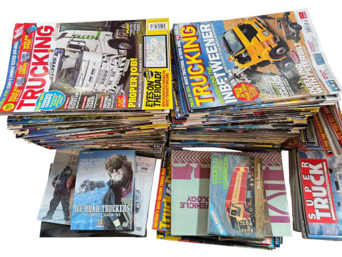 Large collection of truck magazines and books including Truck, Trucking, Commercial Motor, Super Truck, etc. thumbnail