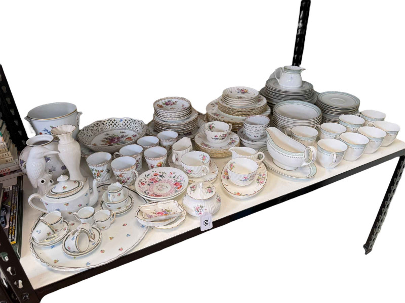 Good collection of porcelain including Dresden, Minton Marlow, Royal Doulton Berkshire, etc.