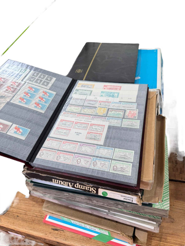 Lundy Island stamps, Guernsey Occupation, sheet stamps with margin gum, face value MNH GB stamps, postmarks, commemorative FDC, etc.