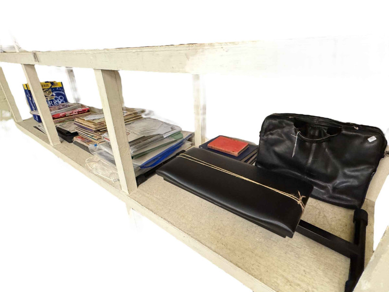 Collection of film posters, antique court orders, LP records, wine, annual books, etc.