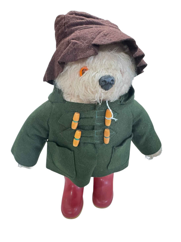Paddington Bear with Dunlop Wellington Boots.