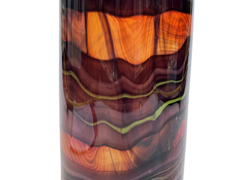 Large cased glass vase. thumbnail