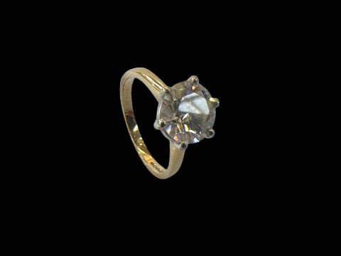 Ladies 9 carat gold dress ring, size K.