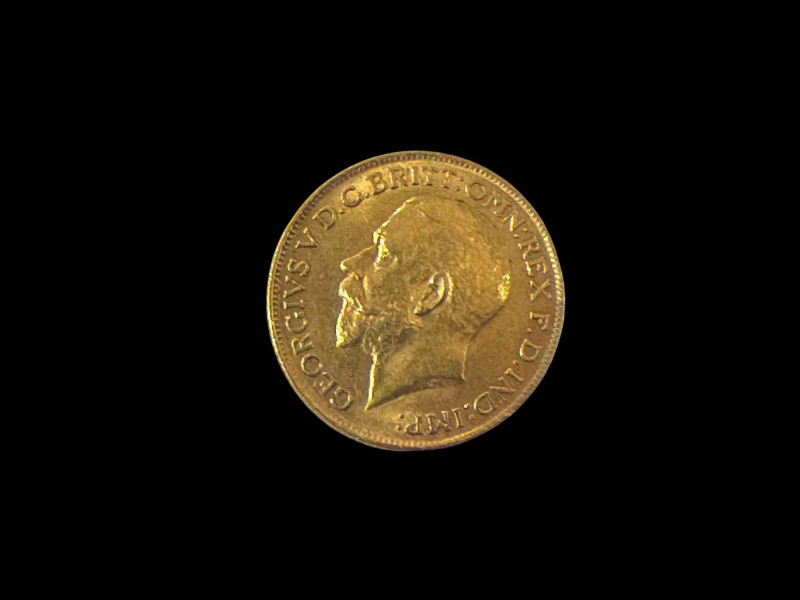 George V 1912 gold sovereign.