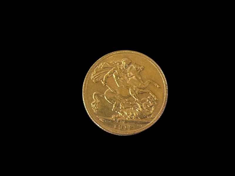 George V 1912 gold sovereign.