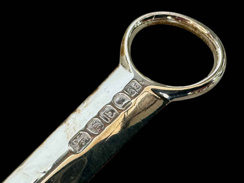 George III silver meat skewer, Eley & Fearn, London 1800, 27.5cm. thumbnail