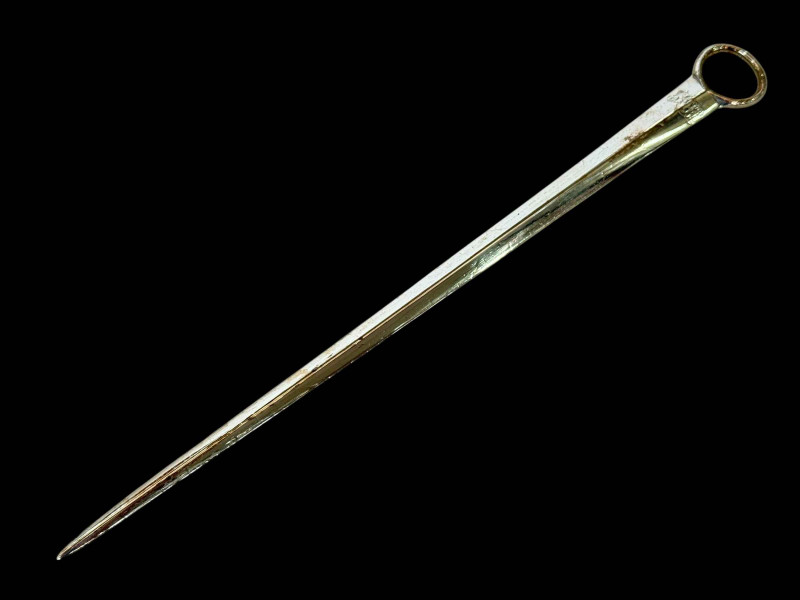 George III silver meat skewer, Eley & Fearn, London 1800, 27.5cm.