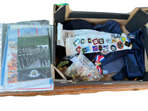 Collection of vintage enamel badges including Cyclist Meets, British Legion...