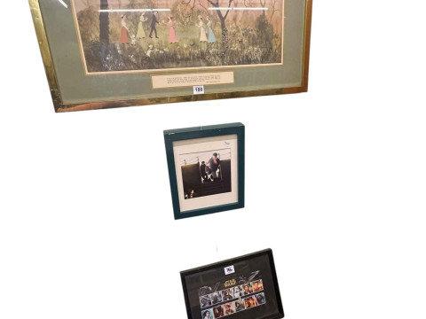 Helen Bradley coloured print, framed print and framed set of Star Wars...