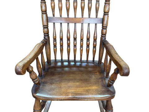 Windsor spindle back rocking chair.