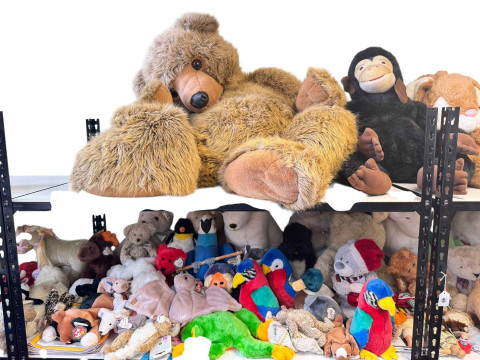 Large collection of soft toys including Ty beanies, Harrod's Merrythought etc. thumbnail