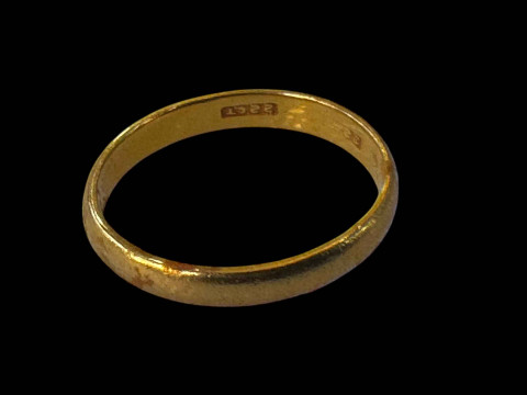 22 carat gold wedding band.