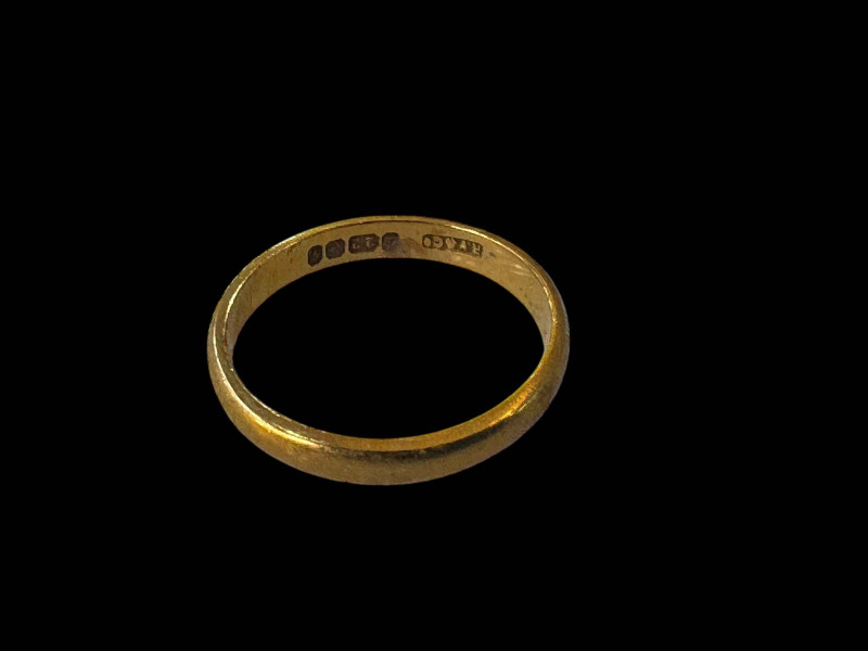 22 carat gold wedding band.