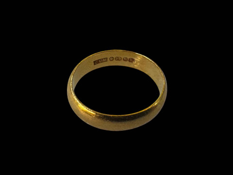 22 carat gold wedding band.
